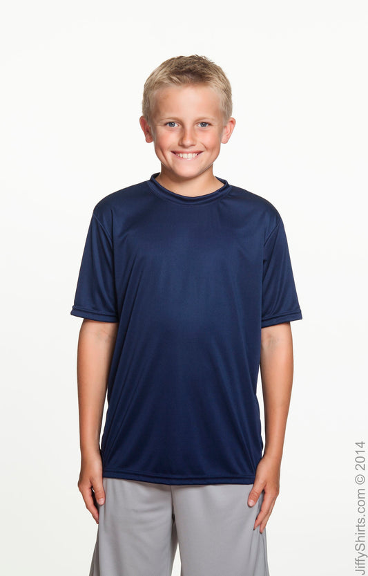 Youth Cooling Performance T-Shirt - Navy