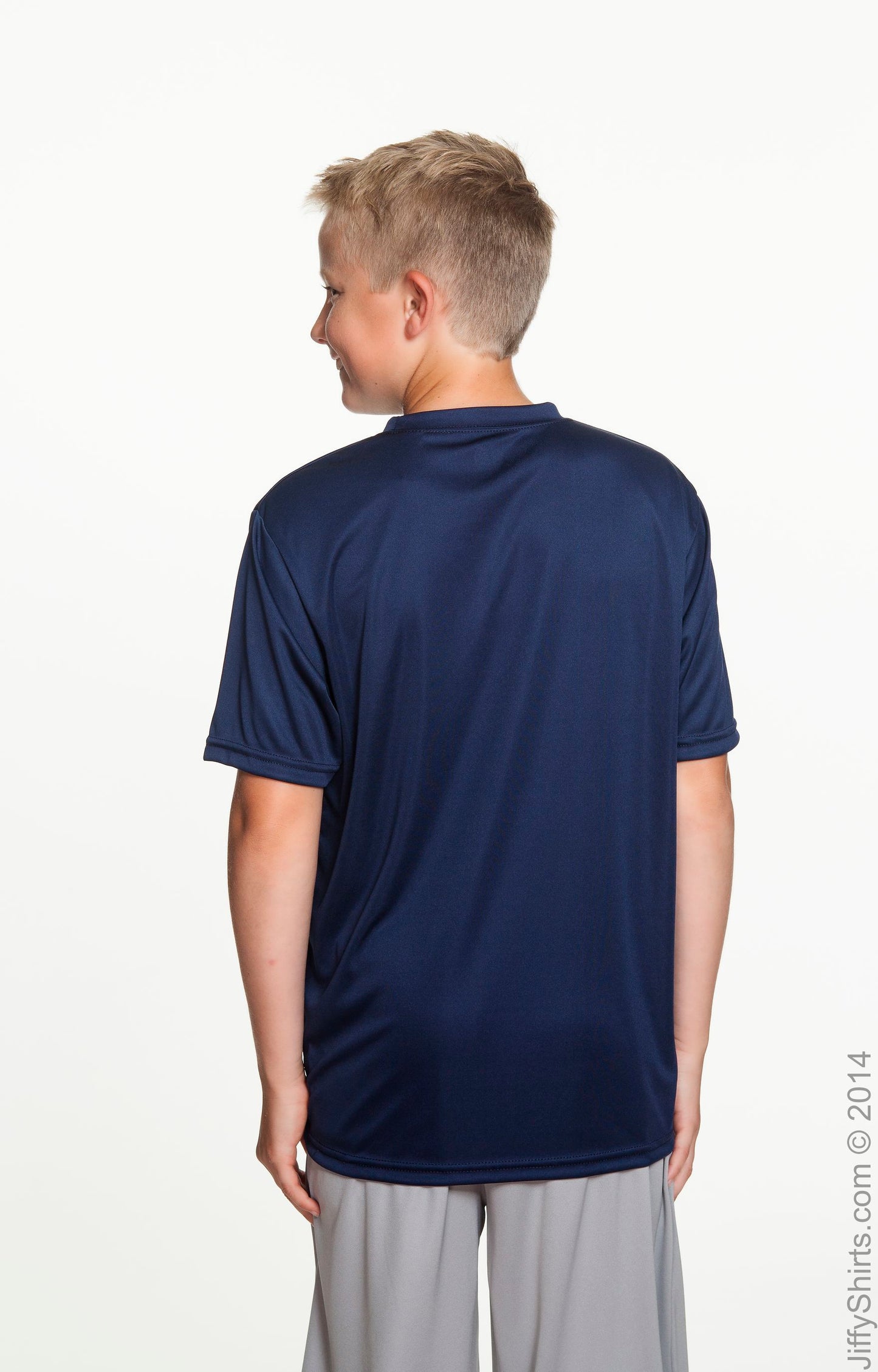 Youth Cooling Performance T-Shirt - Navy