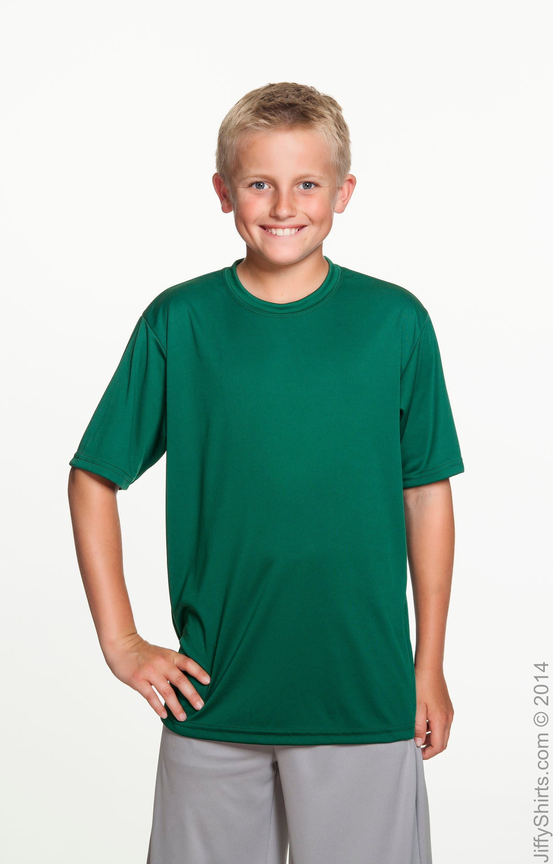 Youth Cooling Performance T-Shirt - Forest