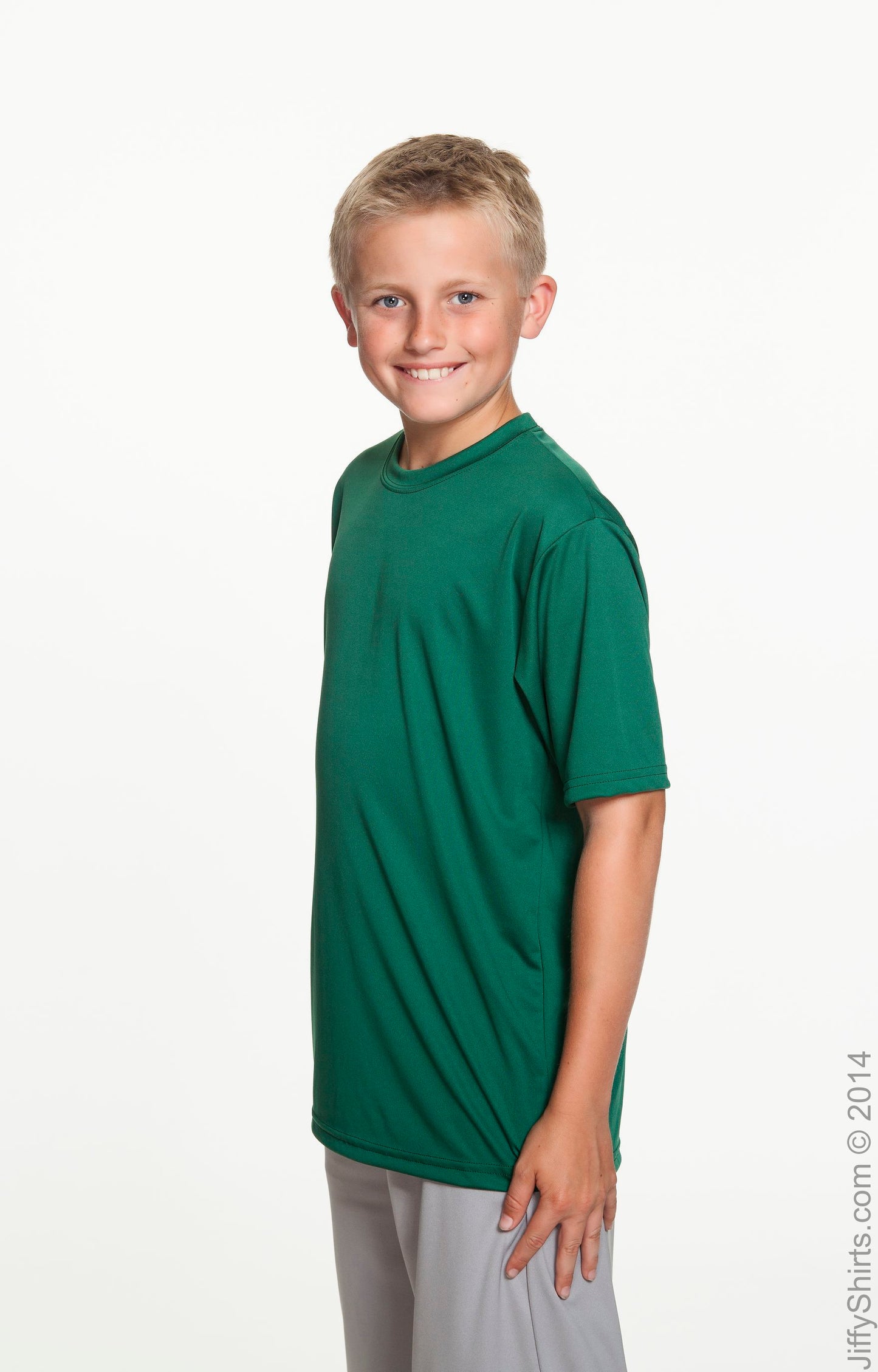 Youth Cooling Performance T-Shirt - Forest
