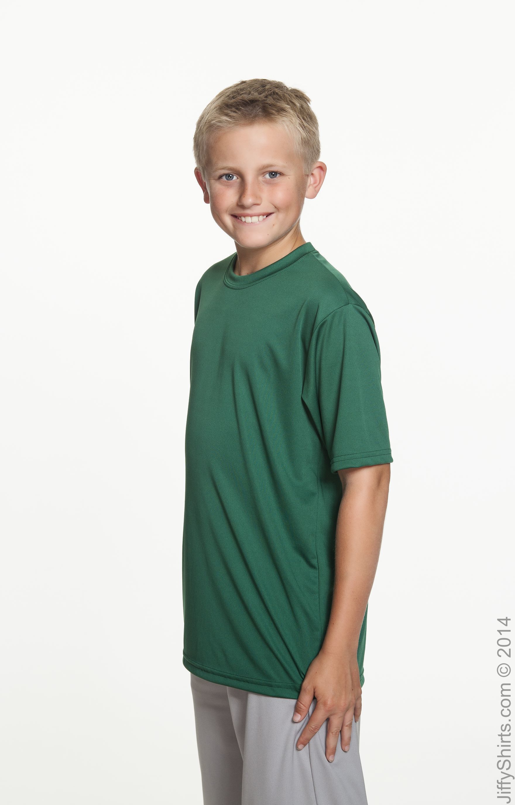 Youth Cooling Performance T-Shirt - Forest