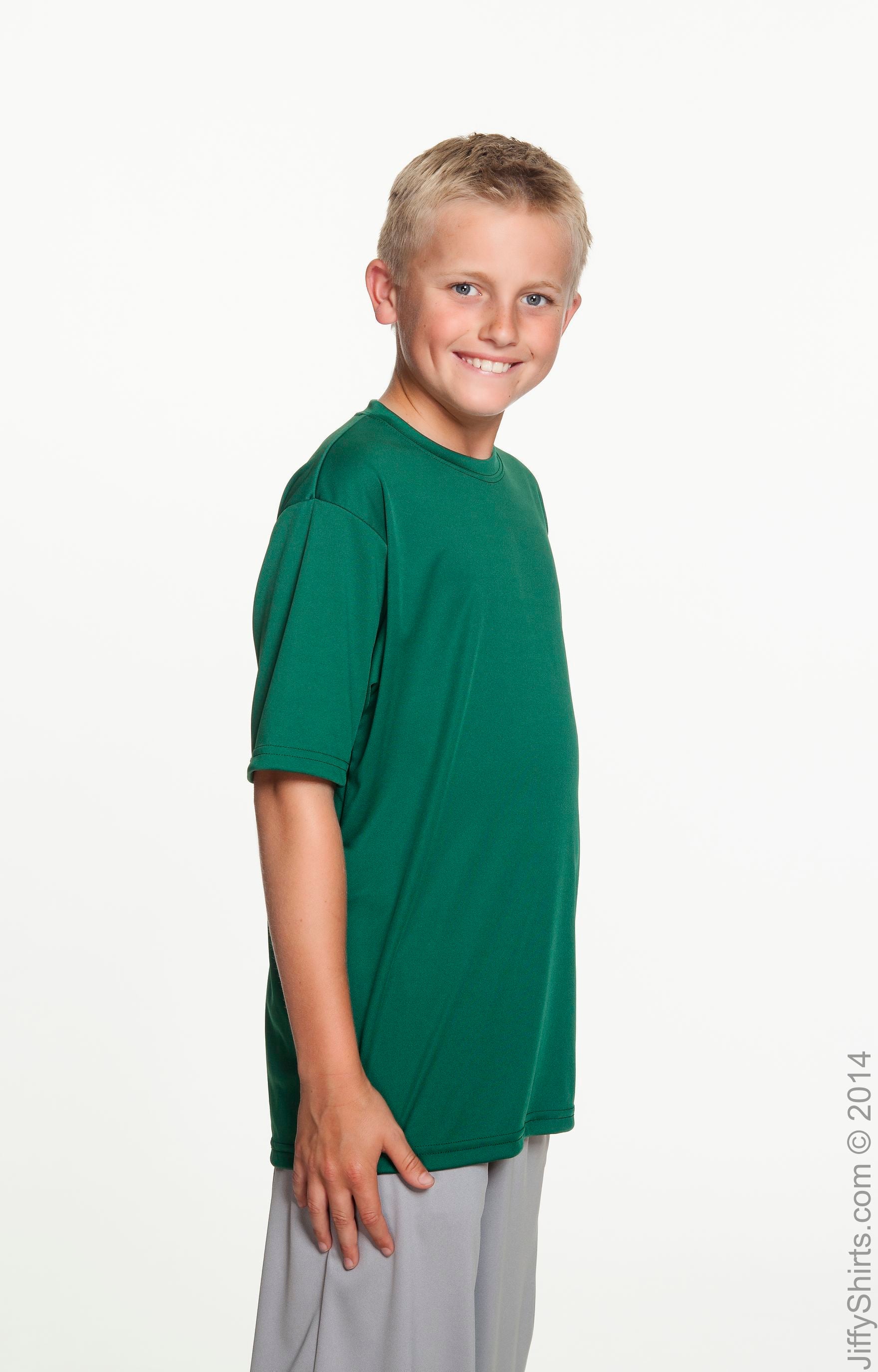 Youth Cooling Performance T-Shirt - Forest