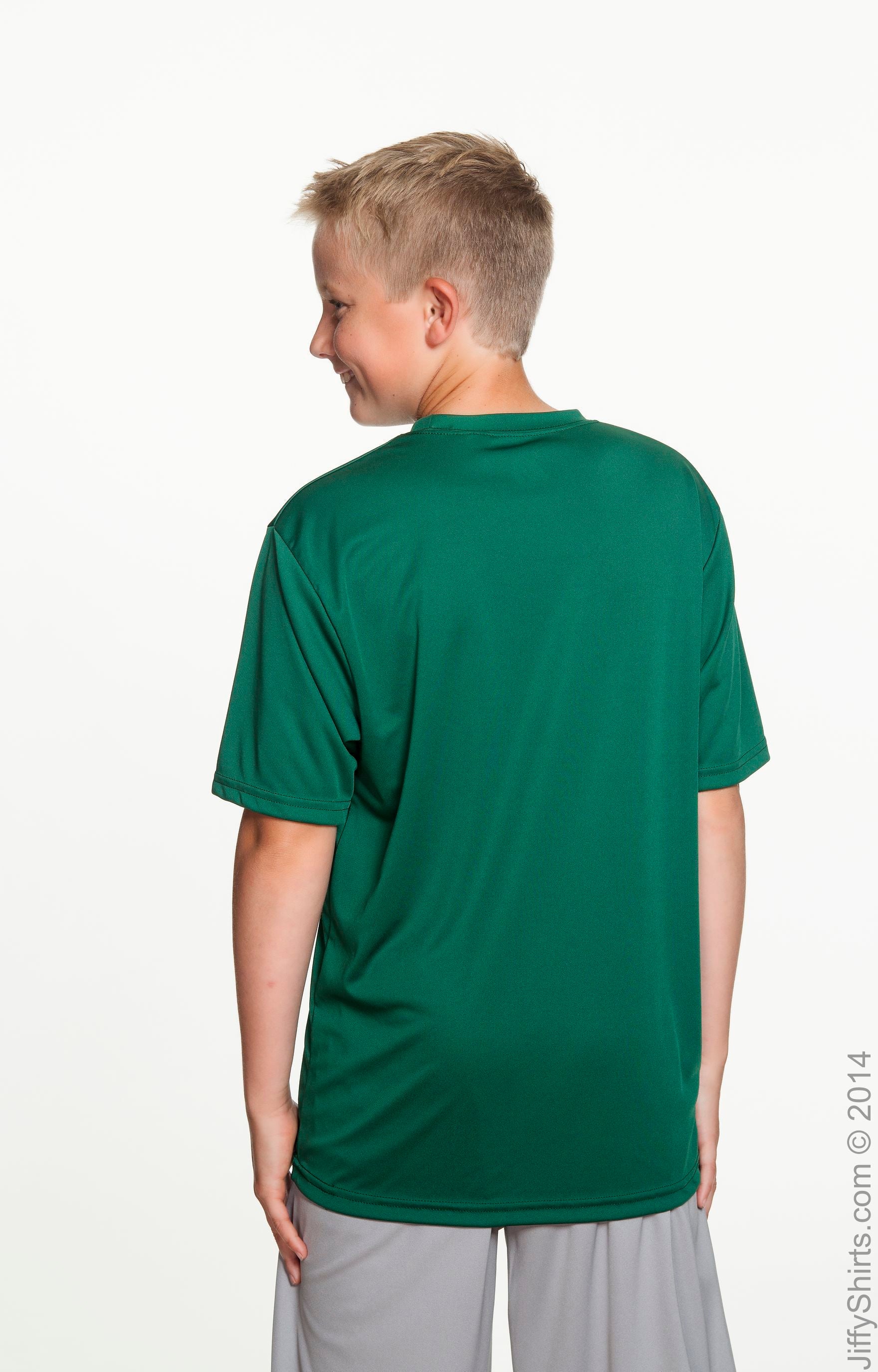 Youth Cooling Performance T-Shirt - Forest