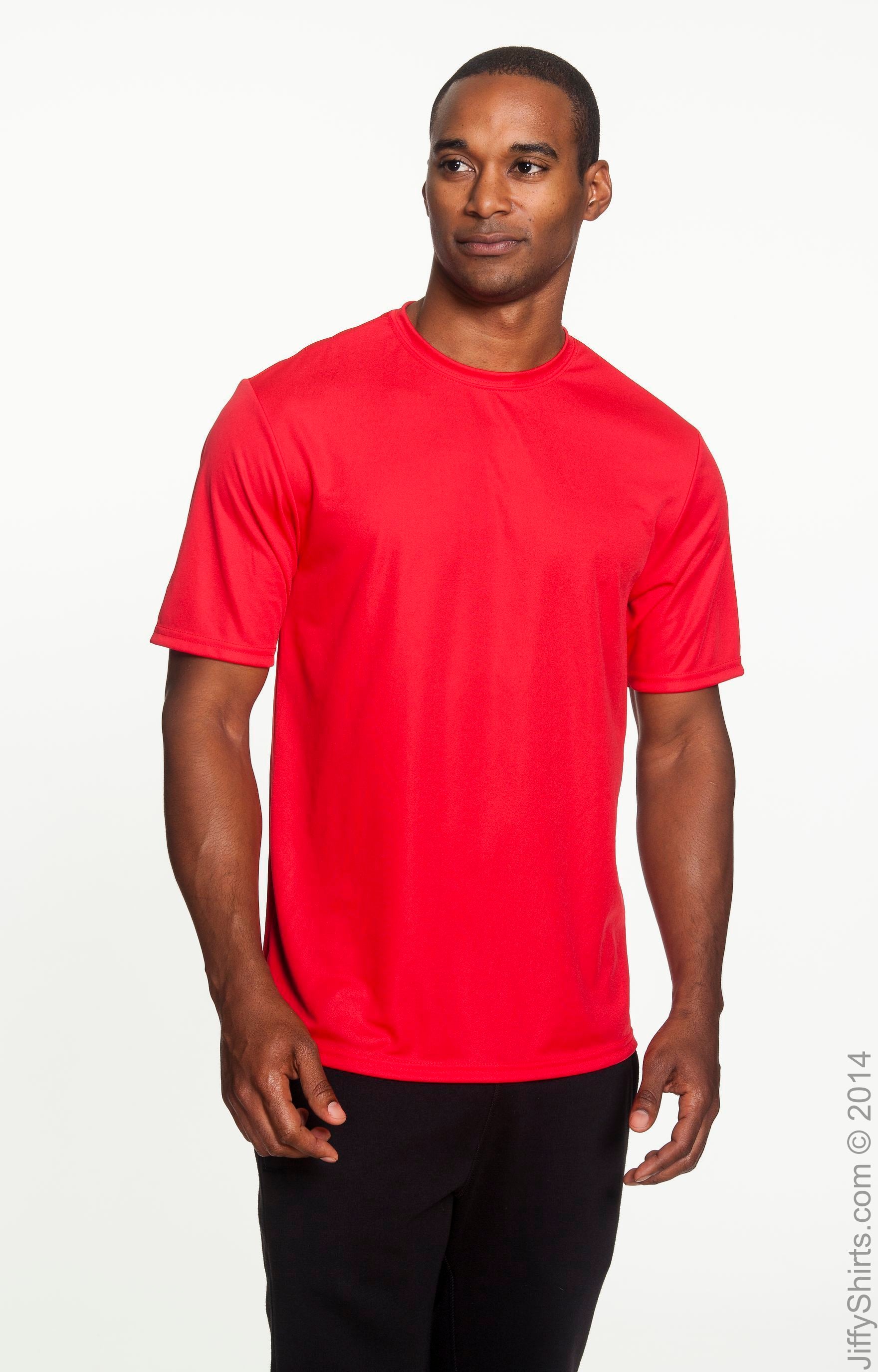 Unisex Performance Marathon T-Shirt - Scarlet