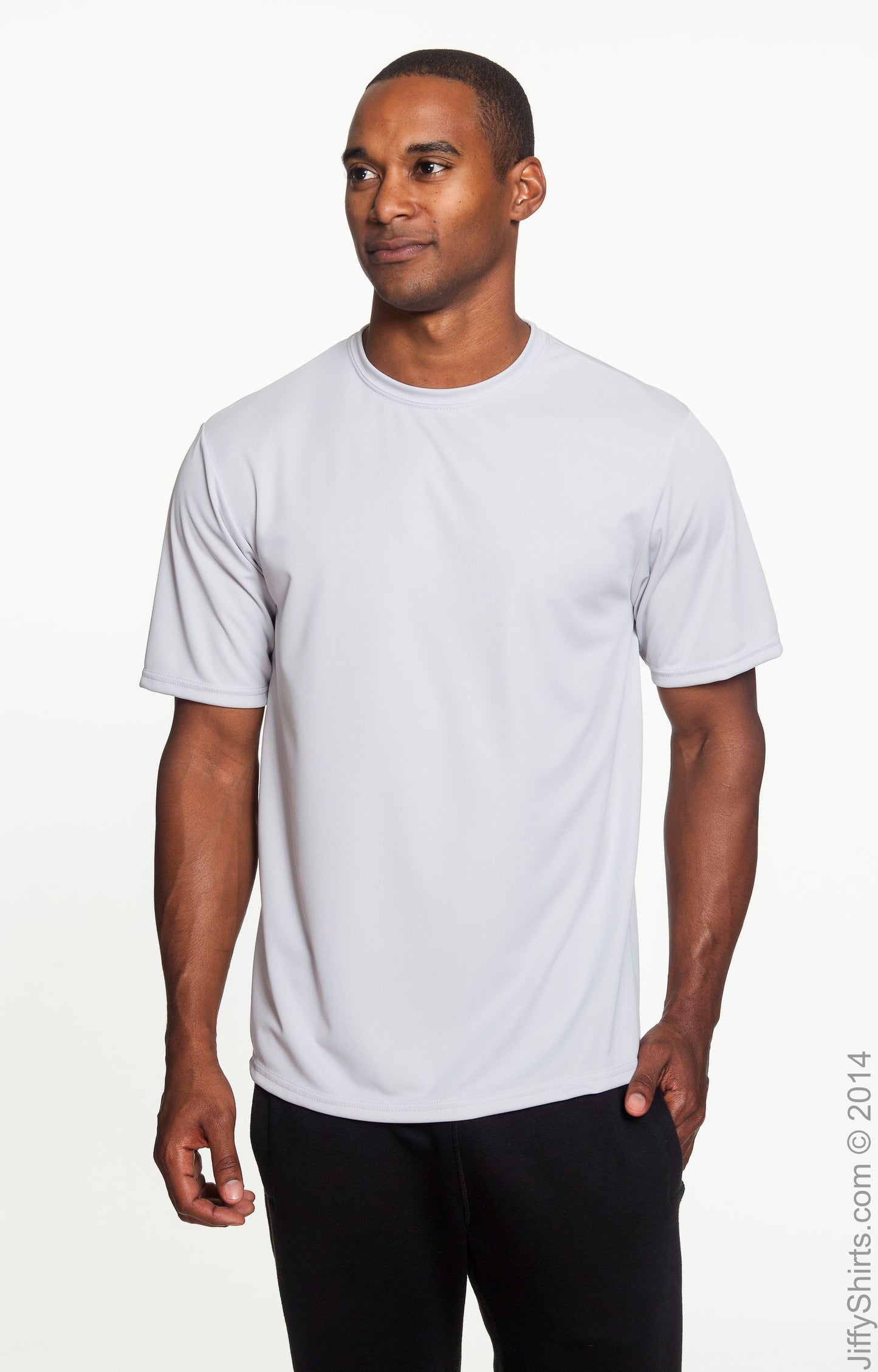 Unisex Performance Marathon T-Shirt - Silver