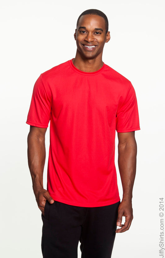 Unisex Performance Marathon T-Shirt - Scarlet