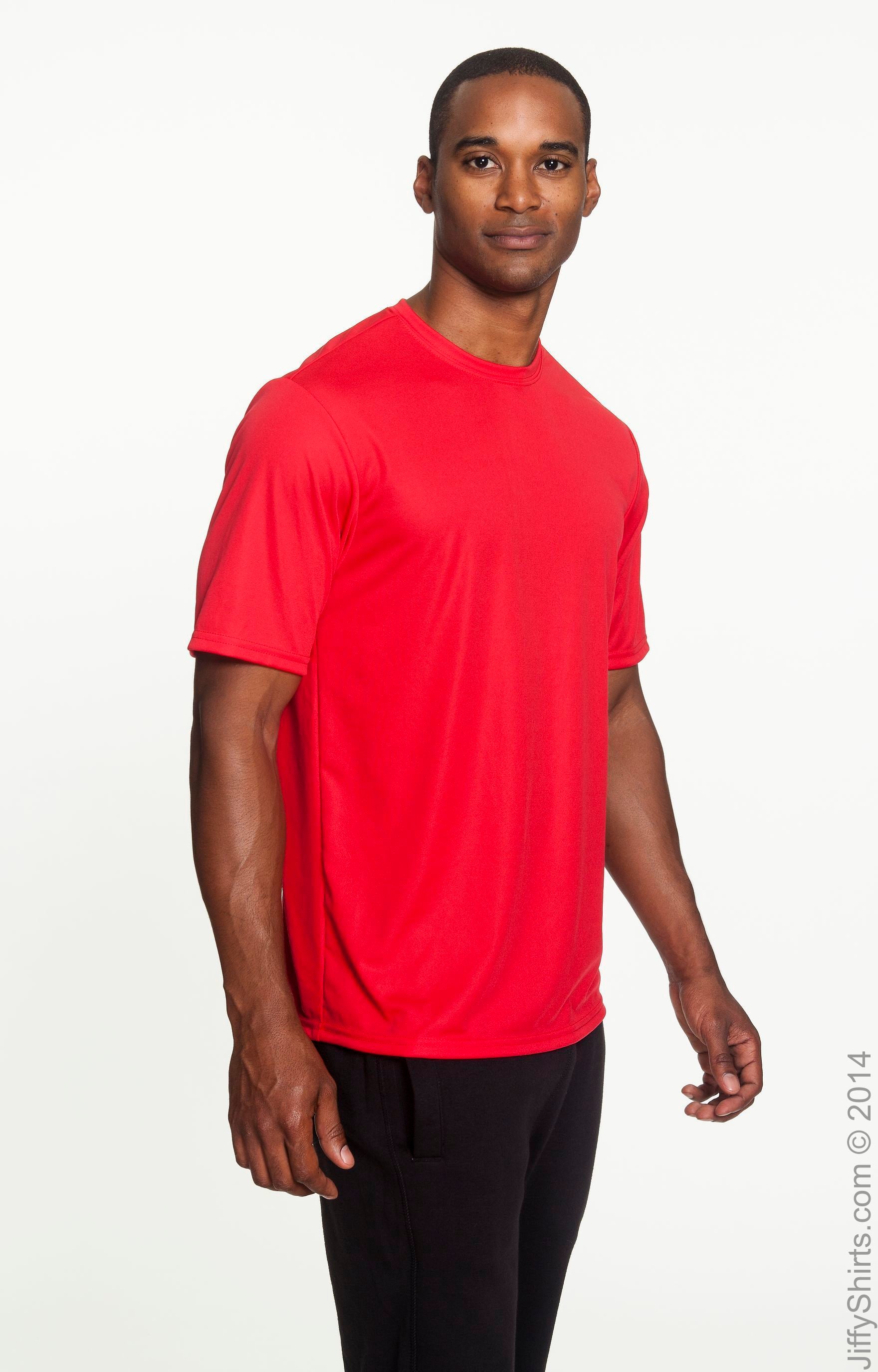 Unisex Performance Marathon T-Shirt - Scarlet