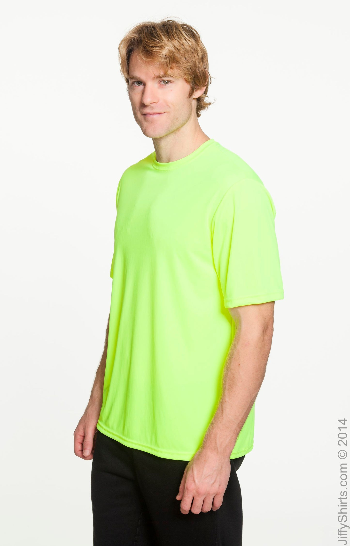 Men's Cooling Performance T-Shirt - High Viz Safety Yellow