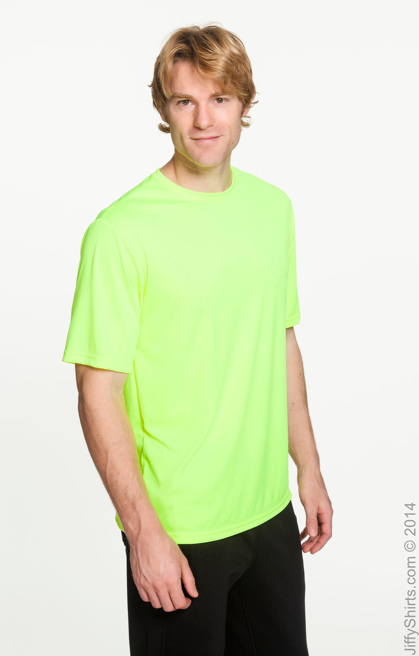 Men's Cooling Performance T-Shirt - High Viz Safety Yellow