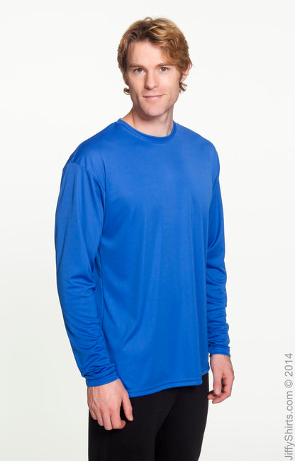 Men's Cooling Performance Long Sleeve T-Shirt - Royal