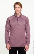 Men's Stretch Tech-Shell® Compass Quarter-Zip - Burgundy Heather