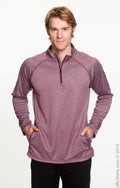 Men's Stretch Tech-Shell® Compass Quarter-Zip - Burgundy Heather
