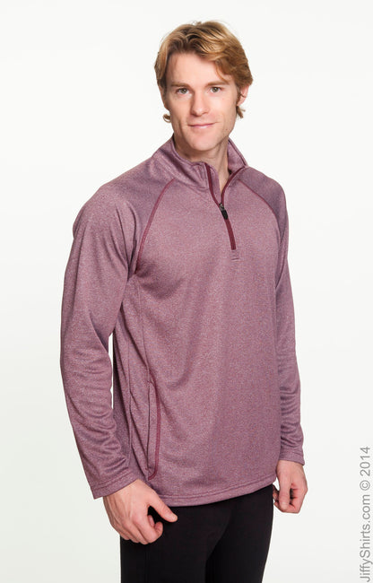 Men's Stretch Tech-Shell® Compass Quarter-Zip - Burgundy Heather