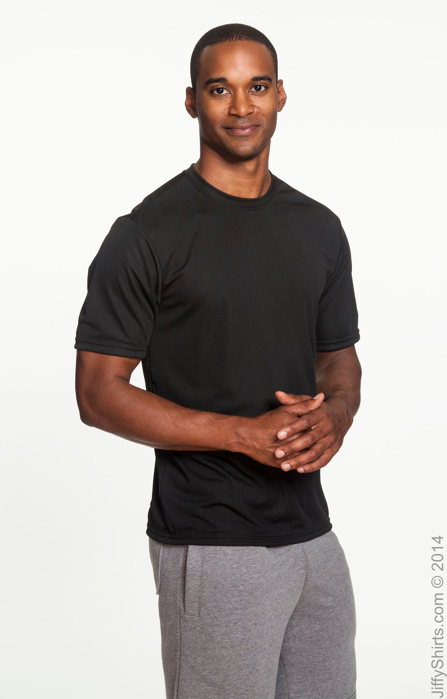 Unisex Performance Marathon T-Shirt - Black
