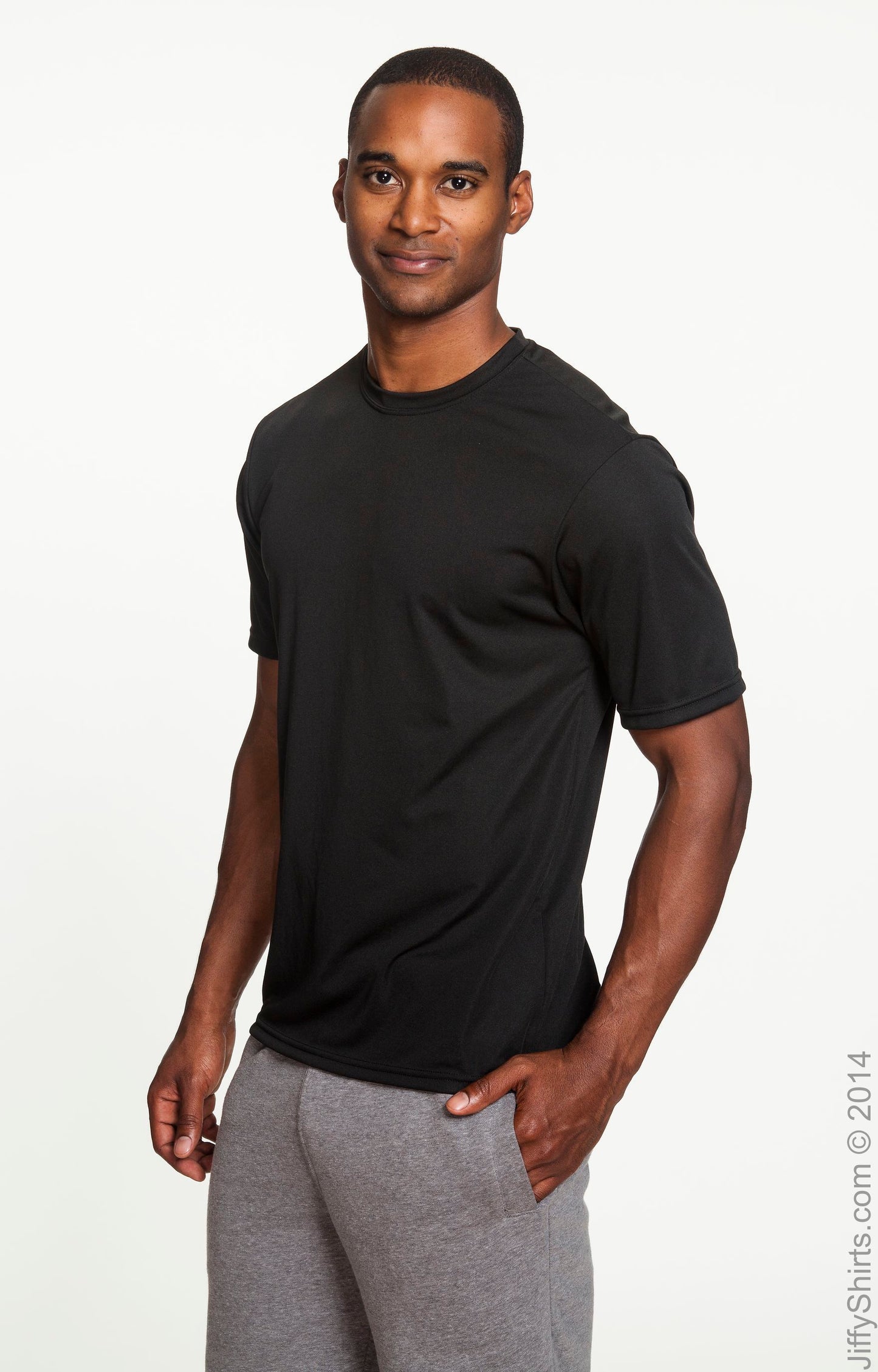 Unisex Performance Marathon T-Shirt - Black