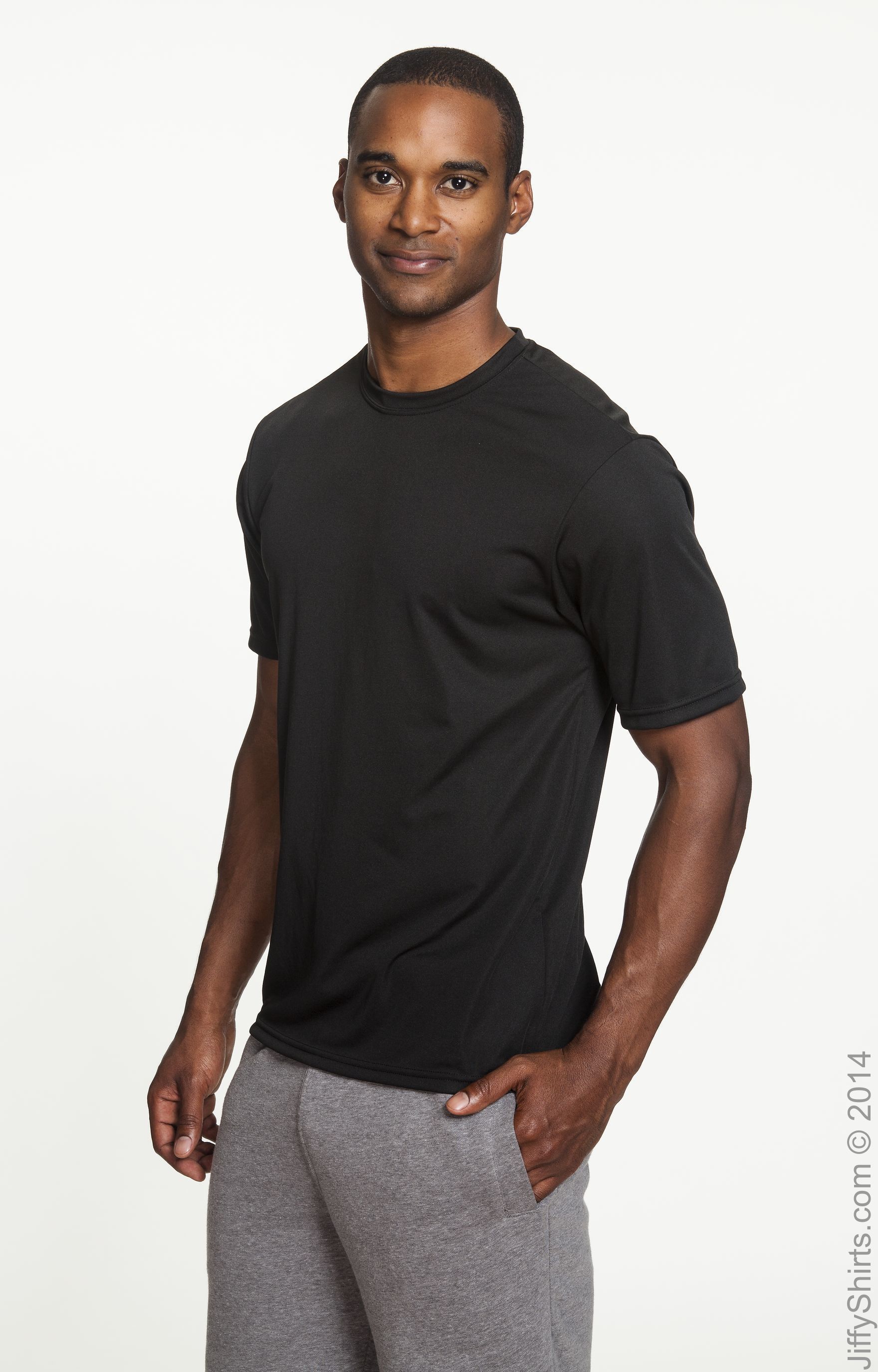 Unisex Performance Marathon T-Shirt - Black