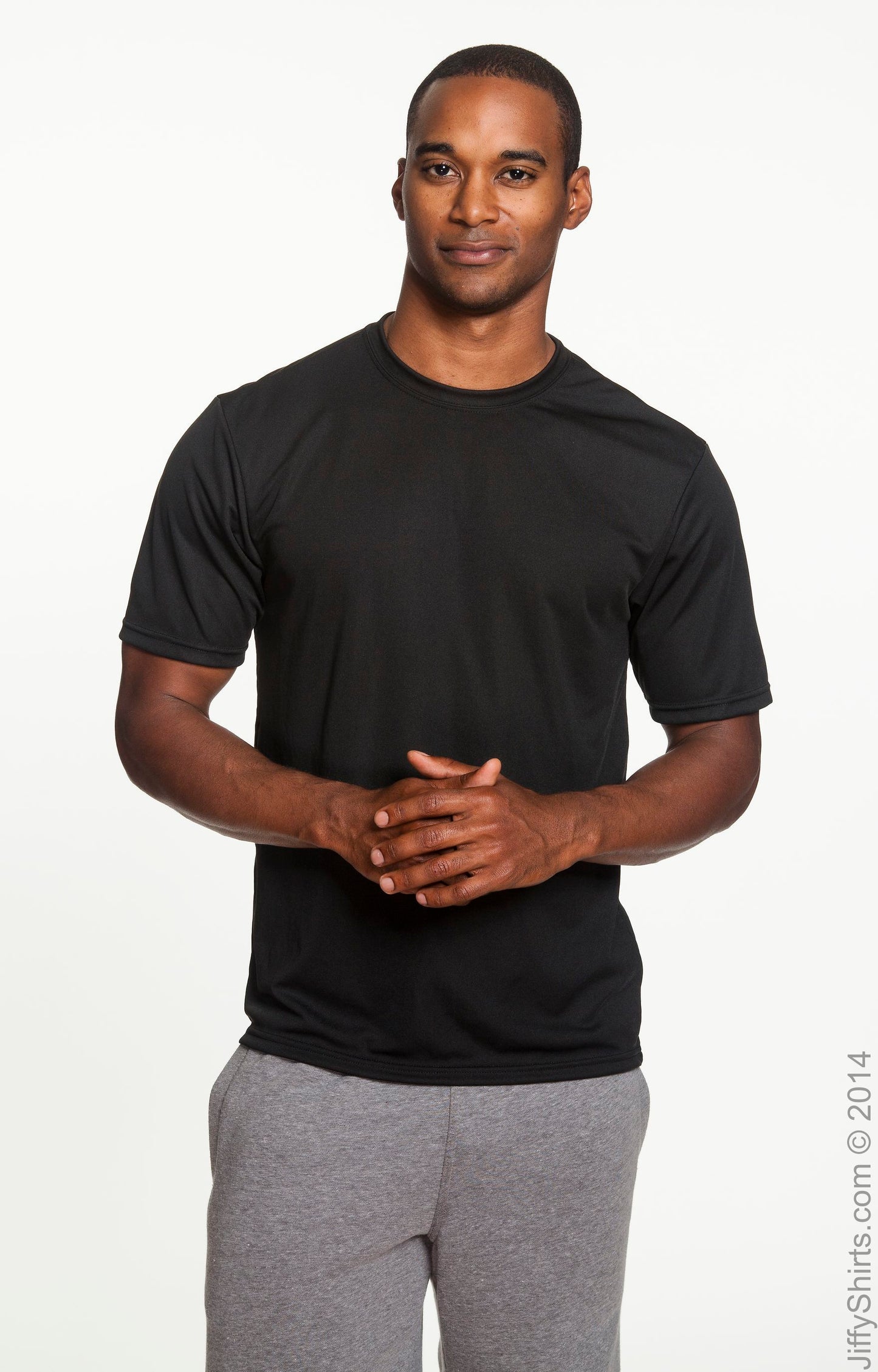 Unisex Performance Marathon T-Shirt - Black