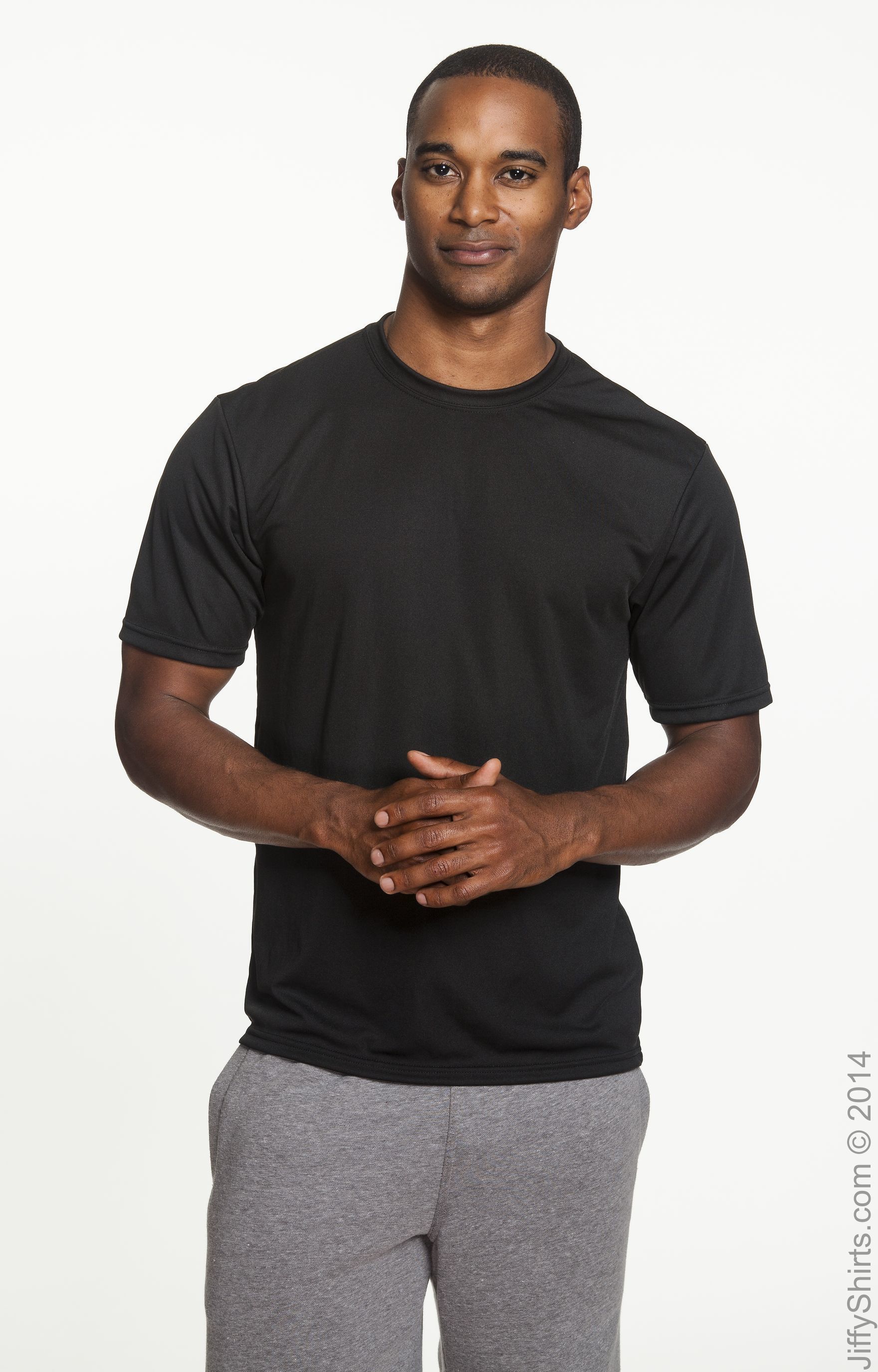 Unisex Performance Marathon T-Shirt - Black