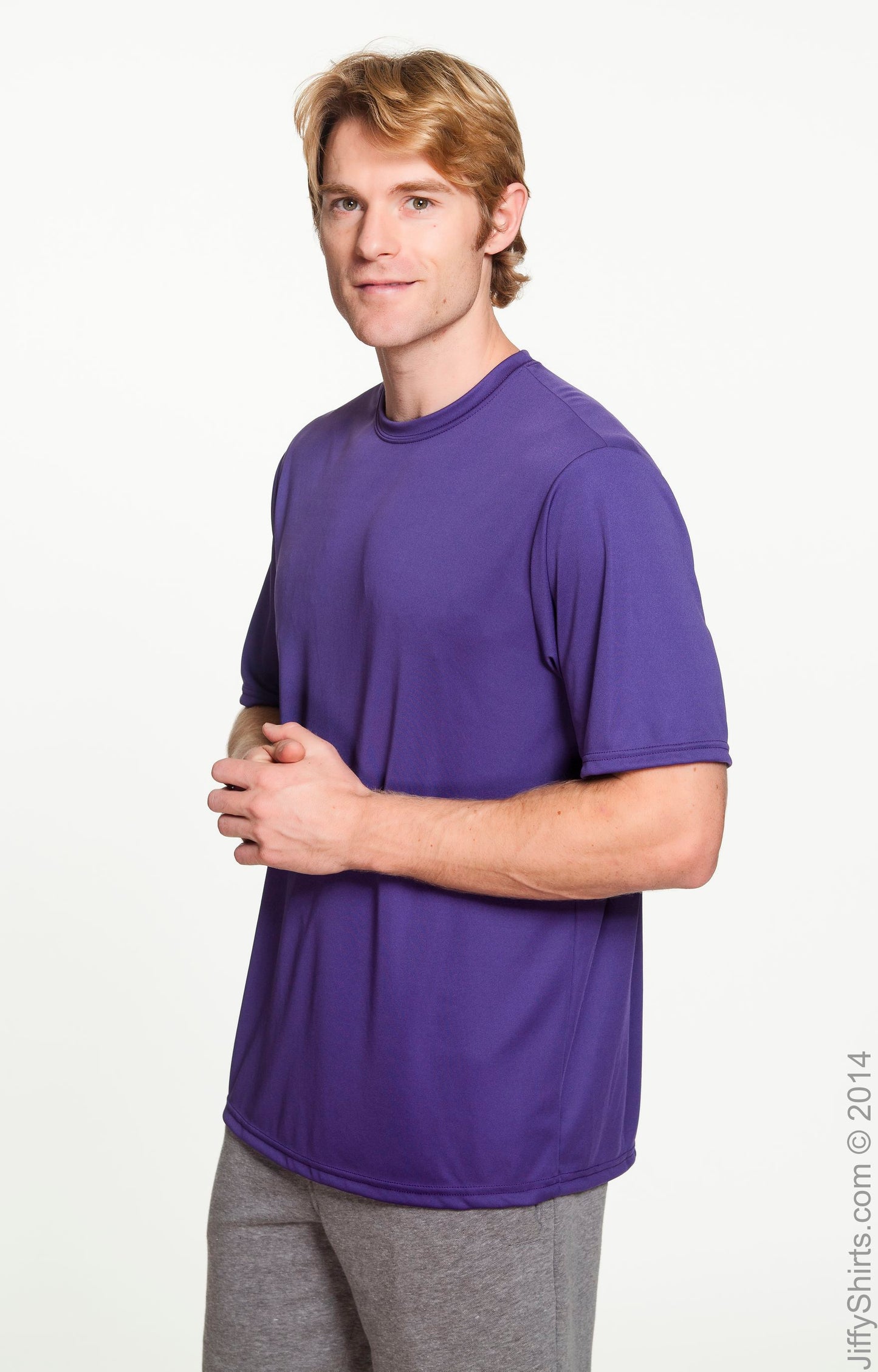 Men's Cooling Performance T-Shirt - Purple