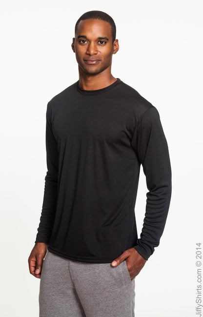 Men's Cooling Performance Long Sleeve T-Shirt - Black