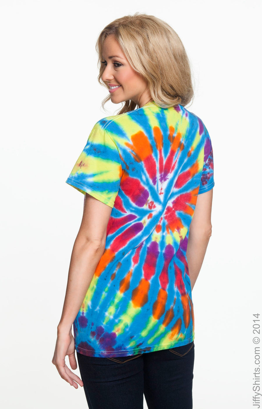 Short Sleeve Rainbow Cut-Spiral T-Shirt - Champ