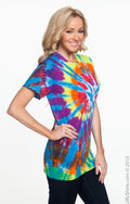 Short Sleeve Rainbow Cut-Spiral T-Shirt - Champ