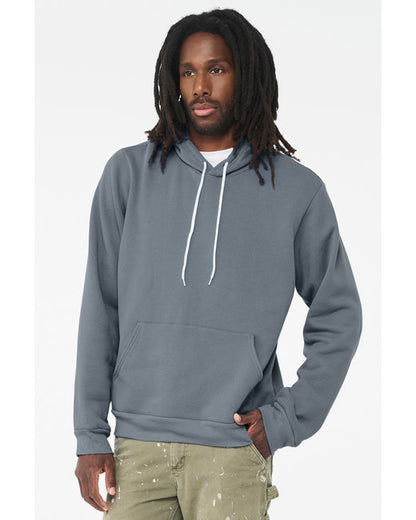 Unisex Sponge Fleece Pullover Hoodie - Steel Blue