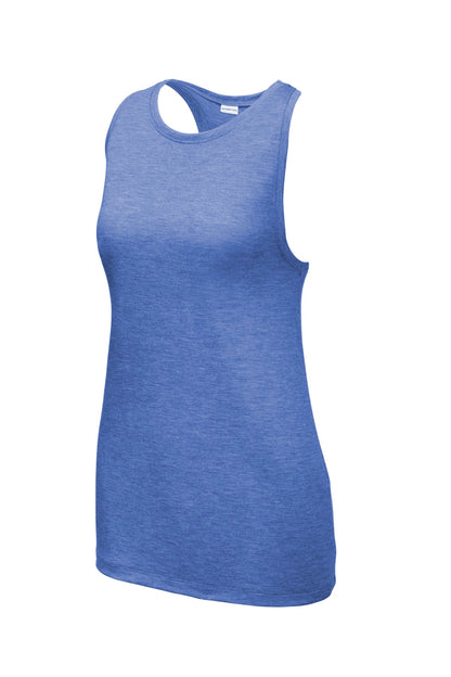 Women's PosiCharge Tri-Blend Wicking Tank - True Royal Heather