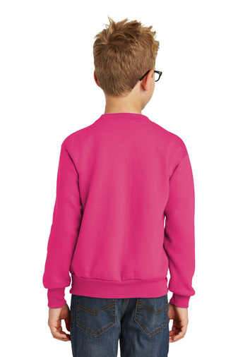 Youth Core Fleece Crewneck Sweatshirt - Sangria