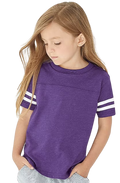 Toddler Football T-Shirt - Vintage Purple / Blend White