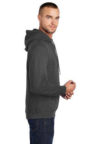 Unisex Core Fleece Pullover Hoodie - Dark Heather Gray