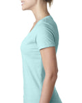Women's CVC Deep V - Ice Blue