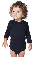 Infant Long-Sleeve Bodysuit - Black