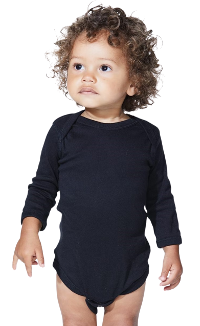 Infant Long-Sleeve Bodysuit - Black