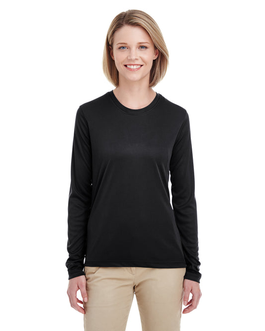 Women's Cool & Dry Performance Long-Sleeve Top - Black