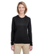 UltraClub 8622W - Women's Cool & Dry Performance Long-Sleeve Top - Black