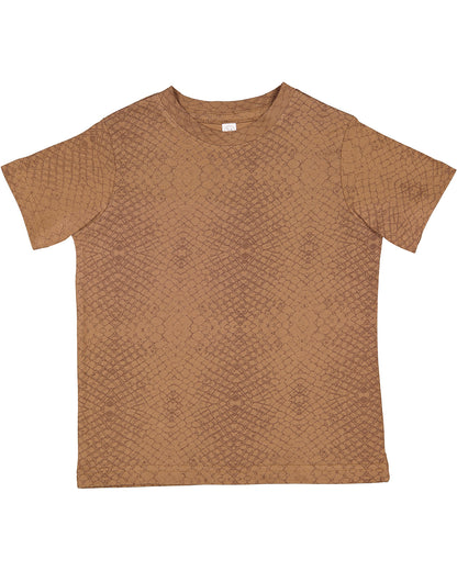 Toddler Fine Jersey T-Shirt - Brown Reptile