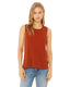 Bella + Canvas B8803 - Women's Flowy Scoop Muscle Tank - Brick