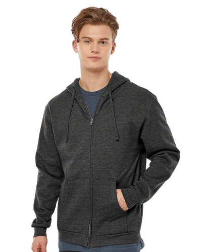 Unisex Fleece Zip Hoodie - Heather Graphite