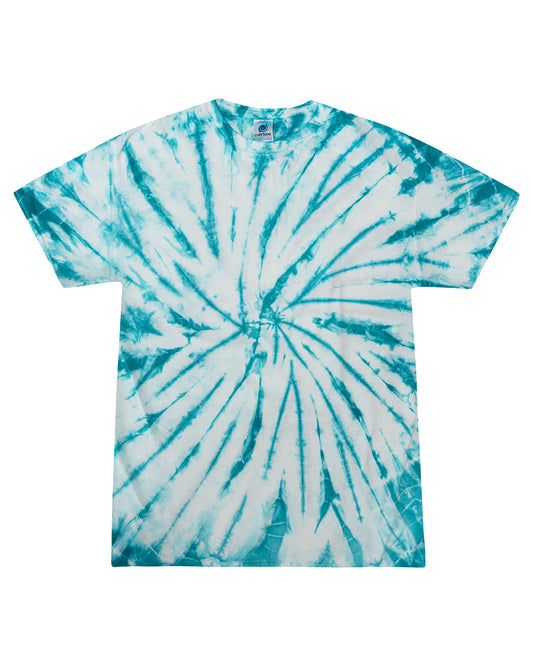 Youth 100% Cotton T-Shirt - WHITE/ TURQUOISE