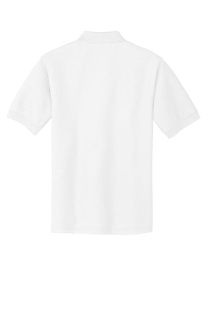 Unisex Silk Touch Polo - White
