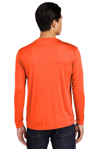 Unisex Long Sleeve PosiCharge Competitor Tee - Neon Orange