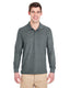 Gildan G729 - Unisex Double Piqué Long-Sleeve Polo - Dark Heather
