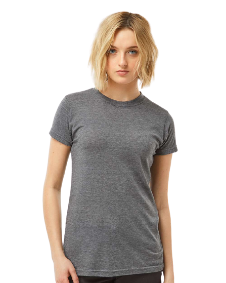Women's Poly-Rich Slim Fit Tee - Heather Charcoal
