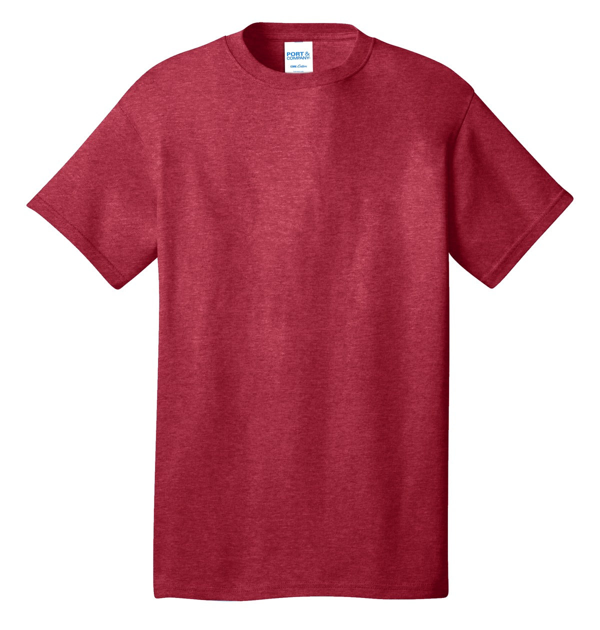 Unisex Core Cotton Tee - Heather Red