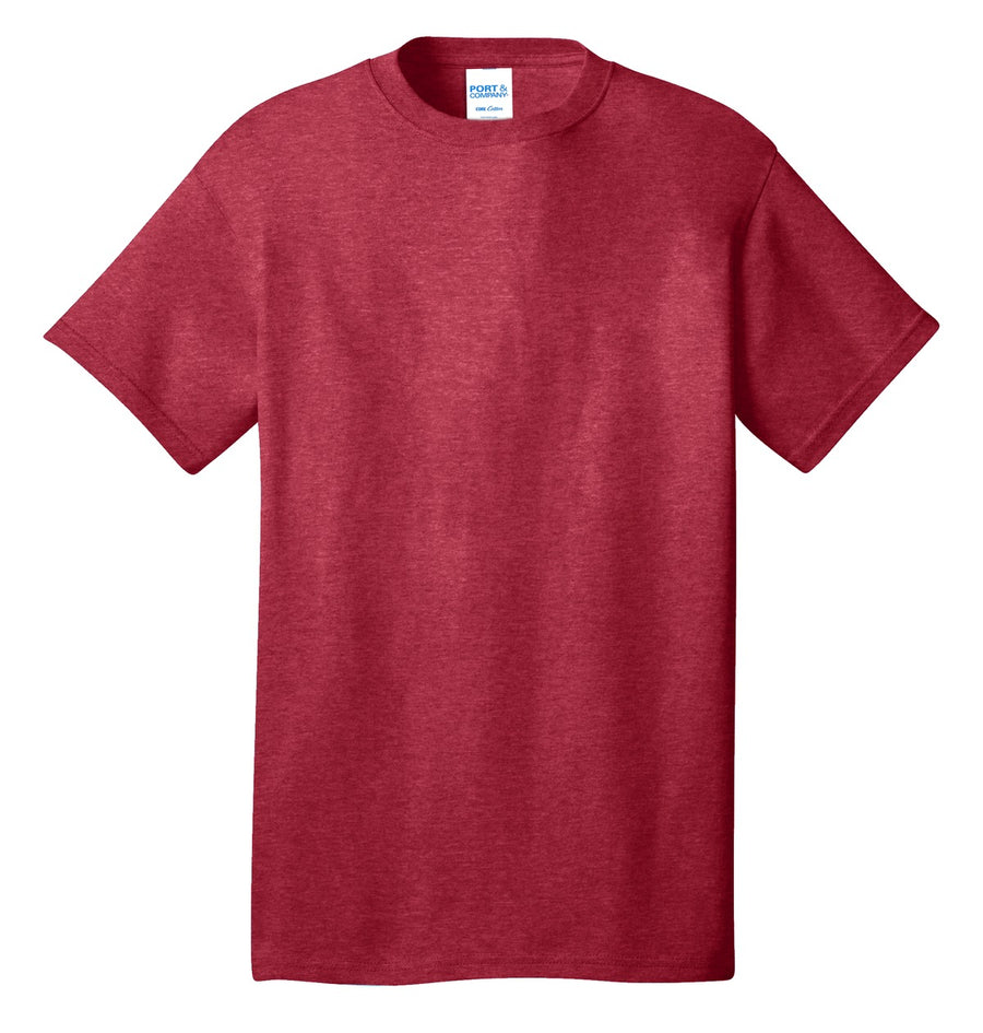 Unisex Core Cotton Tee - Heather Red