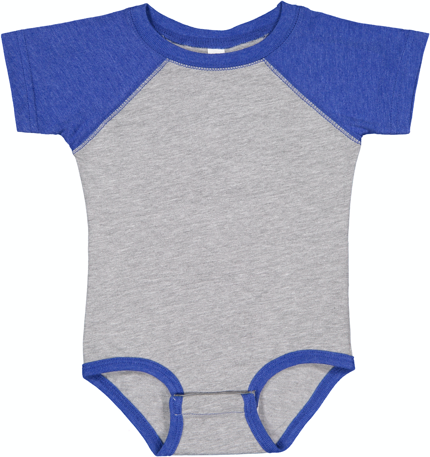Infant Baseball Bodysuit - Vintage Heather / Vintage Royal