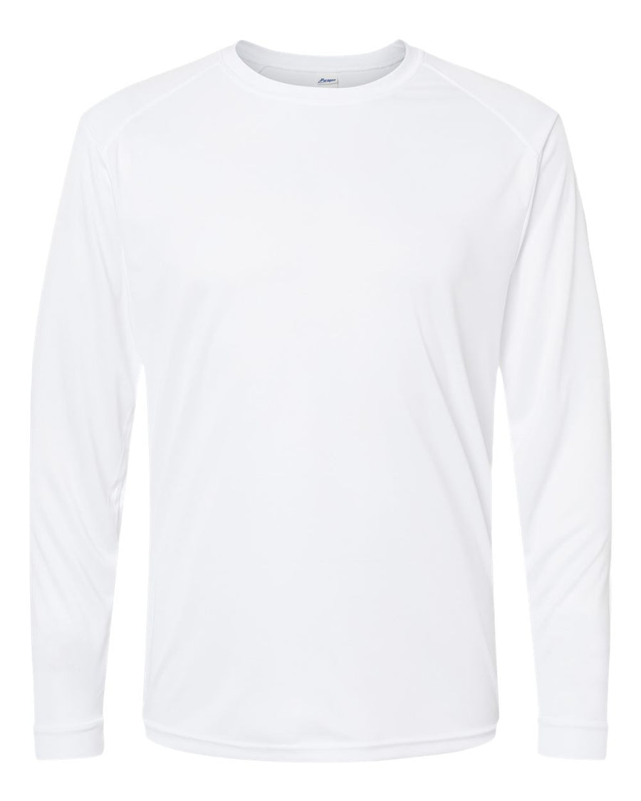 Unisex Long Sleeve Performance Tee - White