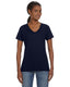 Anvil 88VL - Women's Lightweight V-Neck T-Shirt - Navy