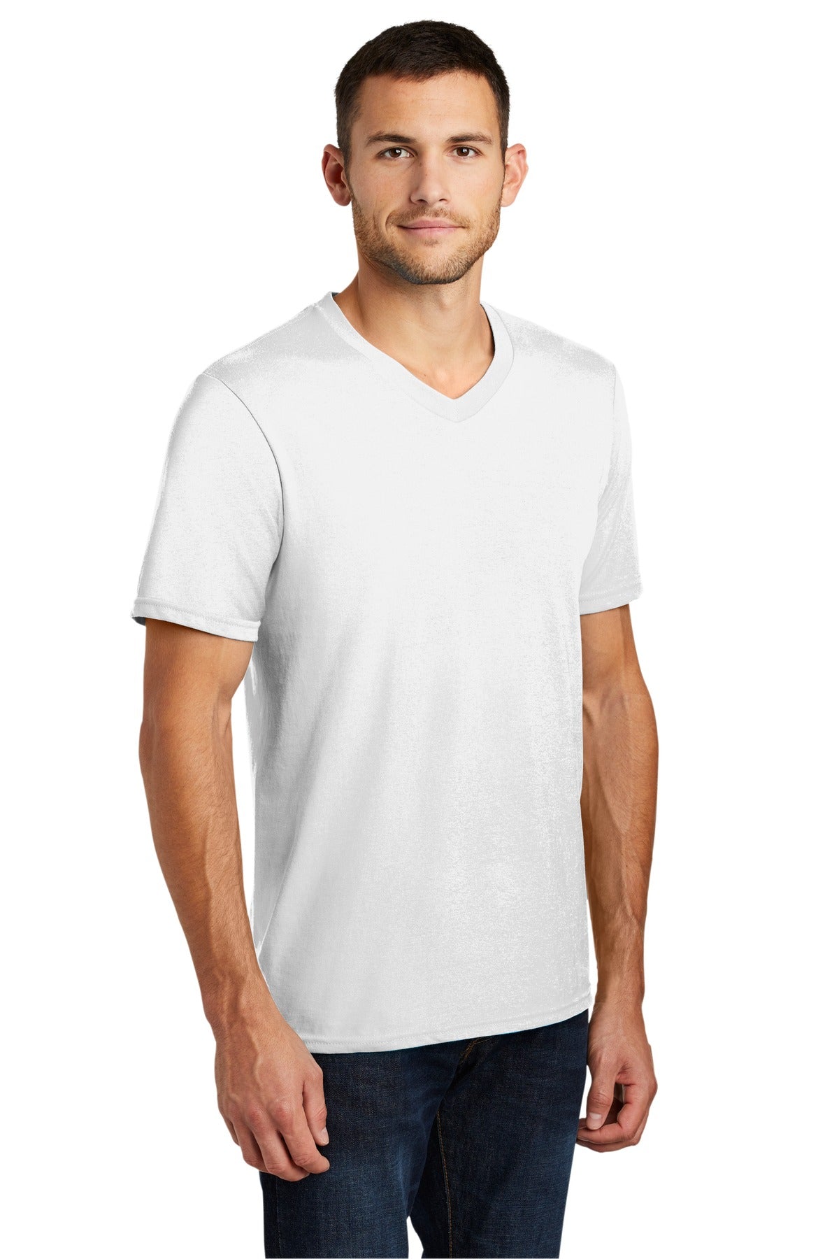 Unisex Very Important Tee V-Neck - White